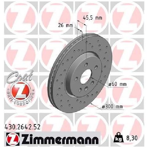 Bremsscheibe für opel - 2x,