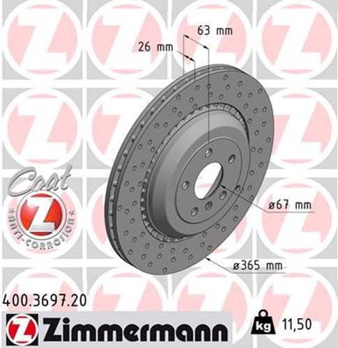 Bremsscheibe coat z - 2x,